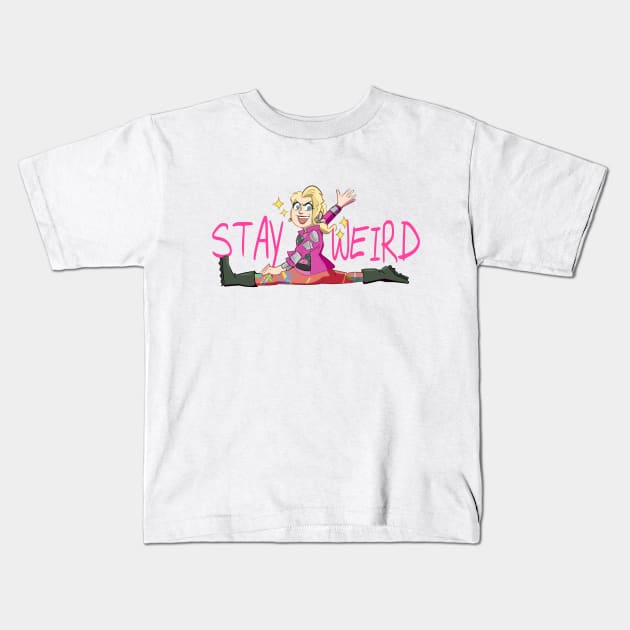 Weird Barbie Kids T-Shirt by cassafra5